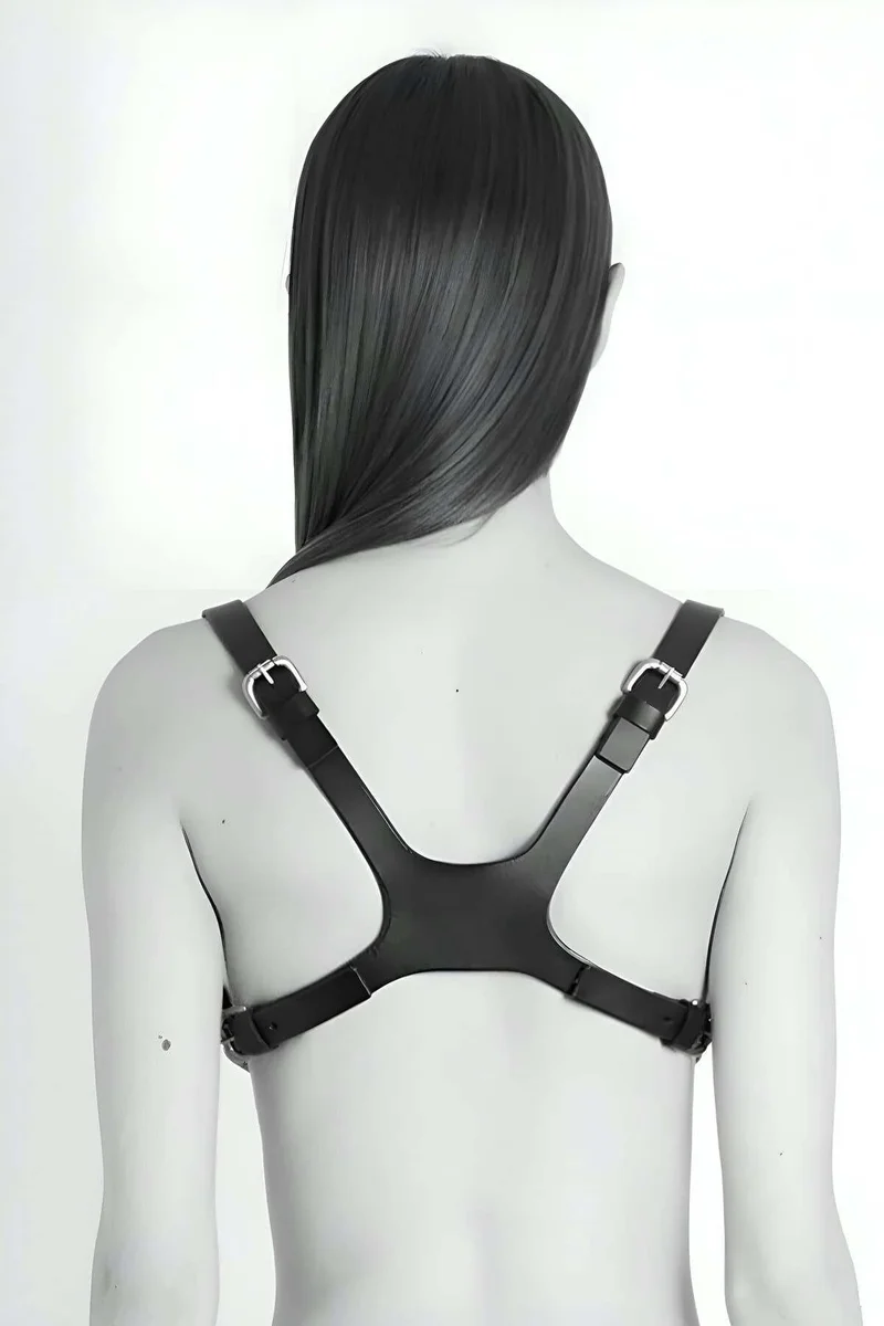 Gothic Chest Harness Black