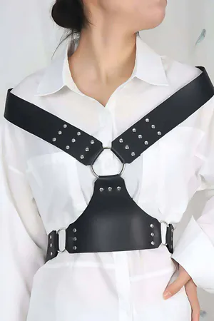 Shirt Belt, Dress Belt, Stylish and Stylish Leather Chest Harness Belt - APFT936