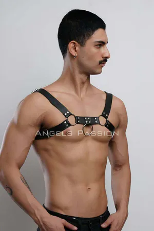 Men's Chest Harness, Fancy Wear Leather Harness - APFTM7