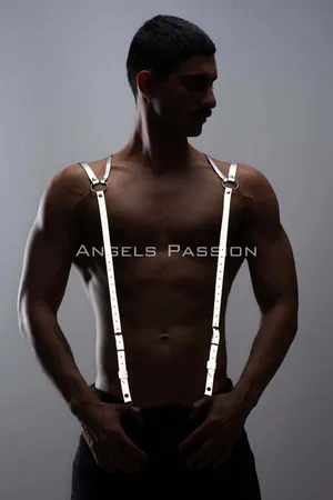 Reflective (Reflected in the Dark) Men's Trouser Hanger, Men's Trouser Shoulder Belt - APFTM10