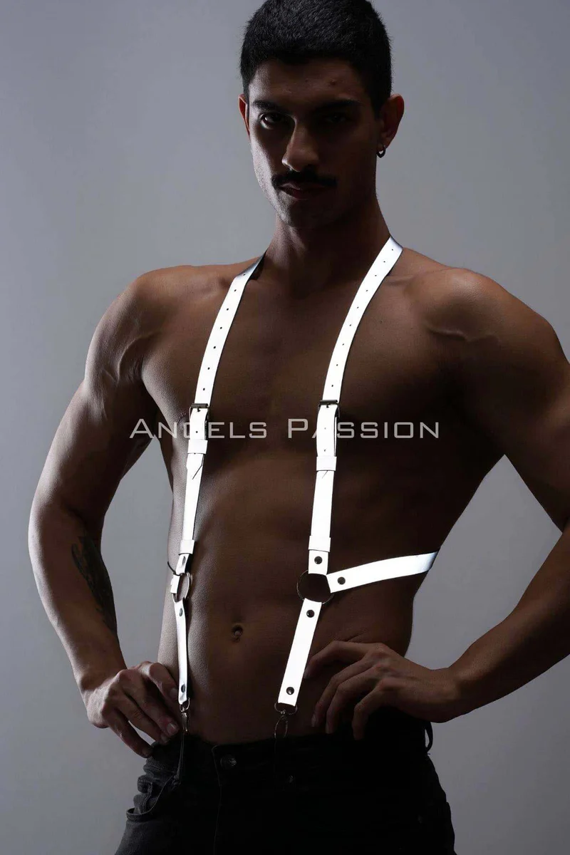 Reflective Harness adjustable silver body accessory on