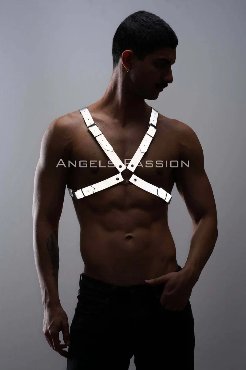 Festival Harness Outfit Reflective silver straps