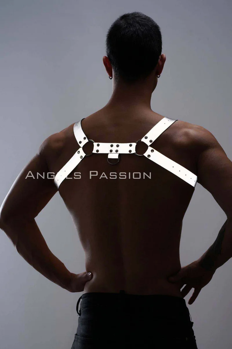 Reflective men's festival harness
