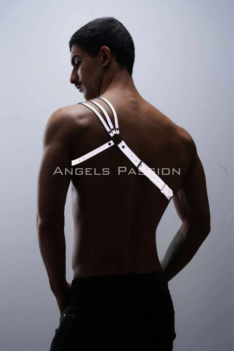Festival harness, silver reflective men's