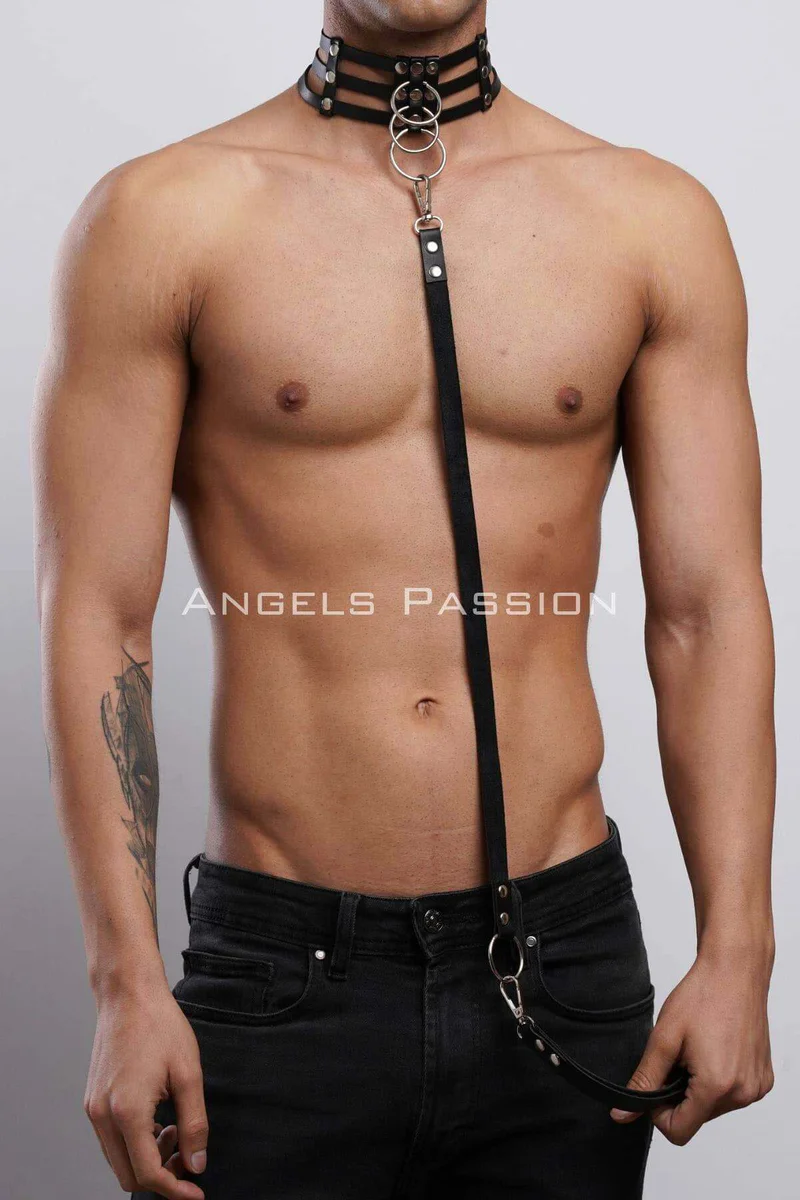 Black Fashion Harness Choker