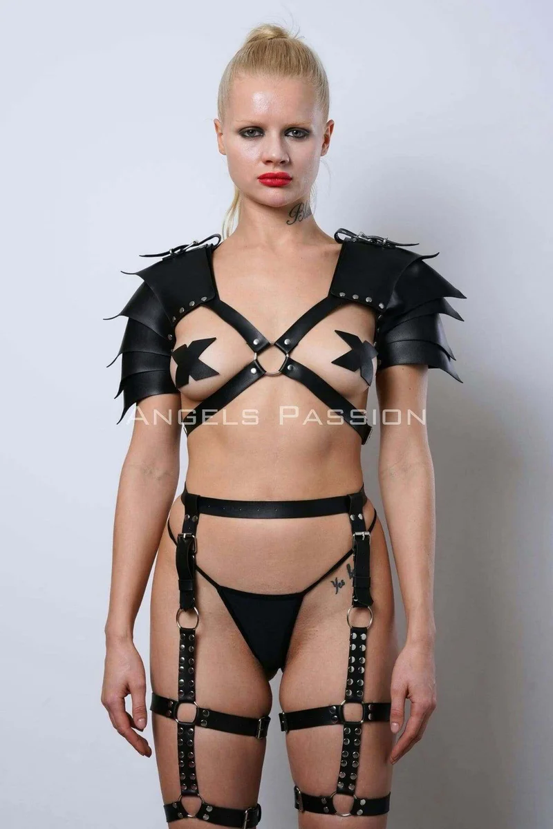Full Body Harness Lingerie Side Profile