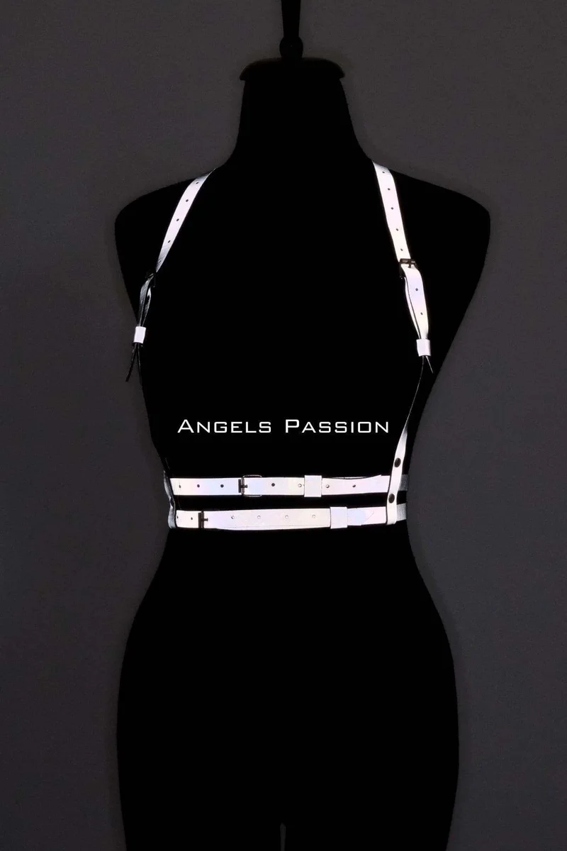 Reflective Chest Harness for Women - Adjustable Festival Accessory