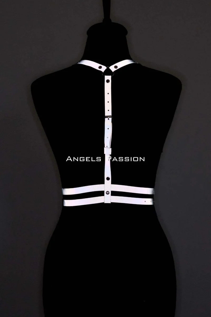 Reflective Chest Harness for Women - Adjustable Festival Accessory