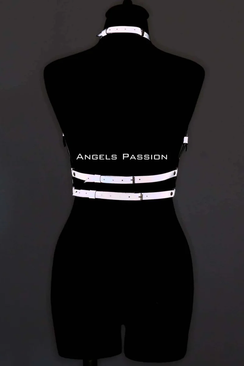 Reflective Chest Harness for Women - Dazzling Festival Rave Wear