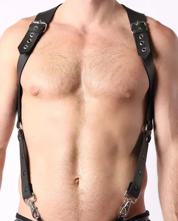 Men's Leather Chest Harness - APFTM220