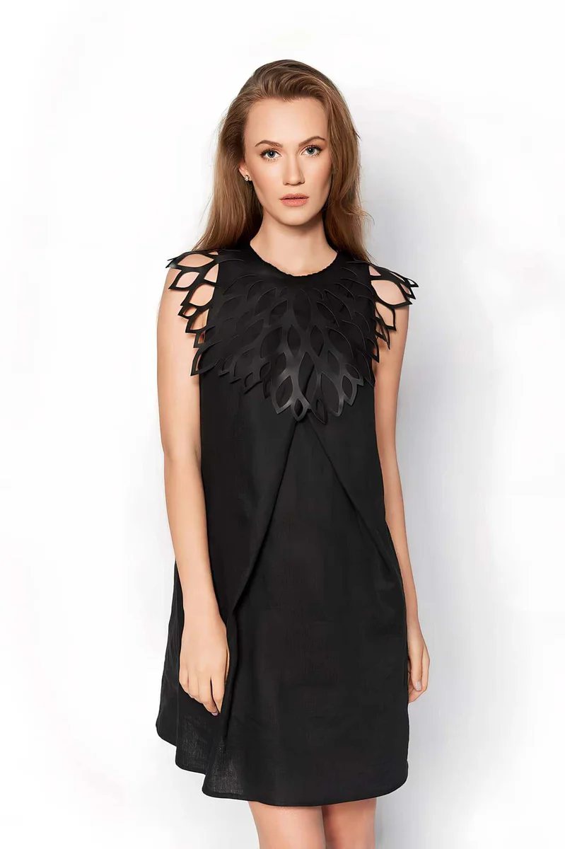 Vegan Leather Statement Shoulder Piece Fashion