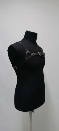 Men's Party Accessory, Clubwear, Leather Chest Harness, Men's Fancy Clothing - APFTM232