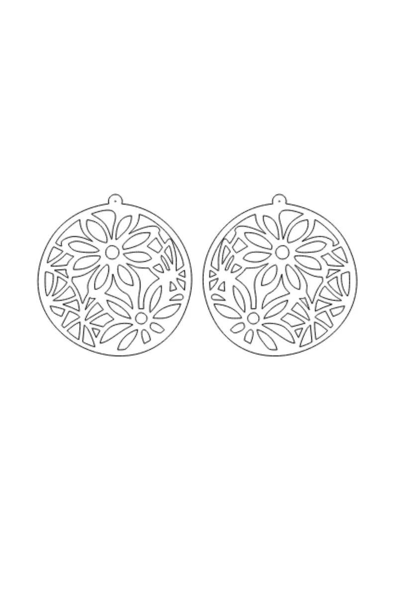 Luminous white flower drop earrings
