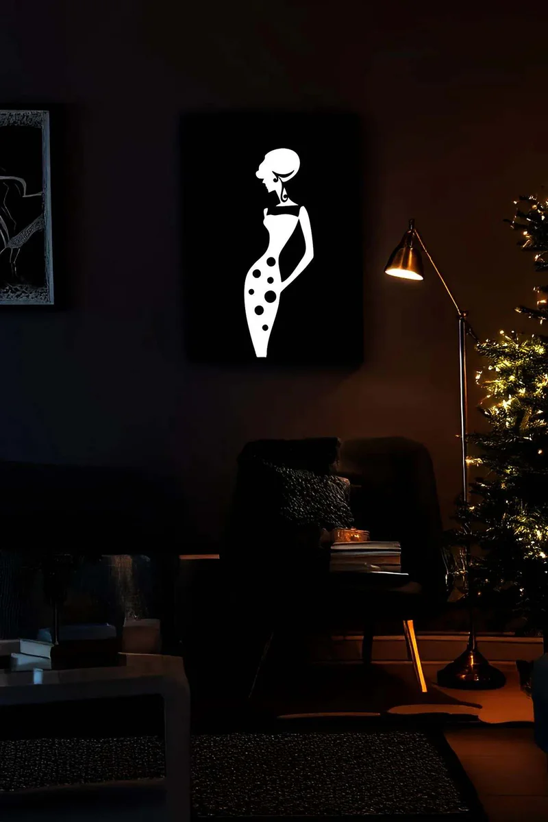 Black Faux Leather Reflective Decor Modern