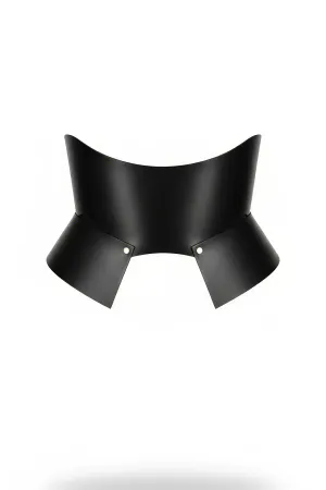 Black Leather Wide Women's Belt, Corset Leather Belt - APFT611