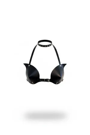 Black Women's Belt Studded Gothic Body Accessory - APFT1140