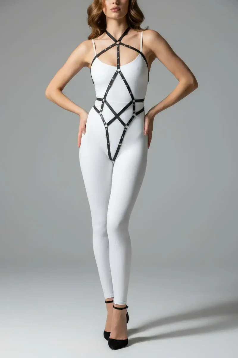 Leather Body Harness – Adjustable Strappy Fashion Accessory