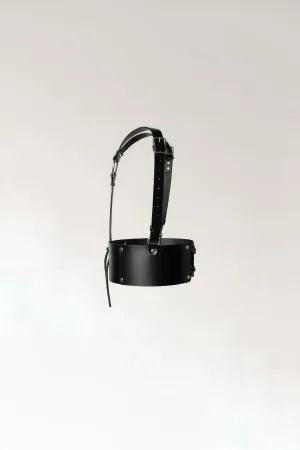 Black Women's Belt Laced Corset Detailed Wide Waist Accessory - APFT822