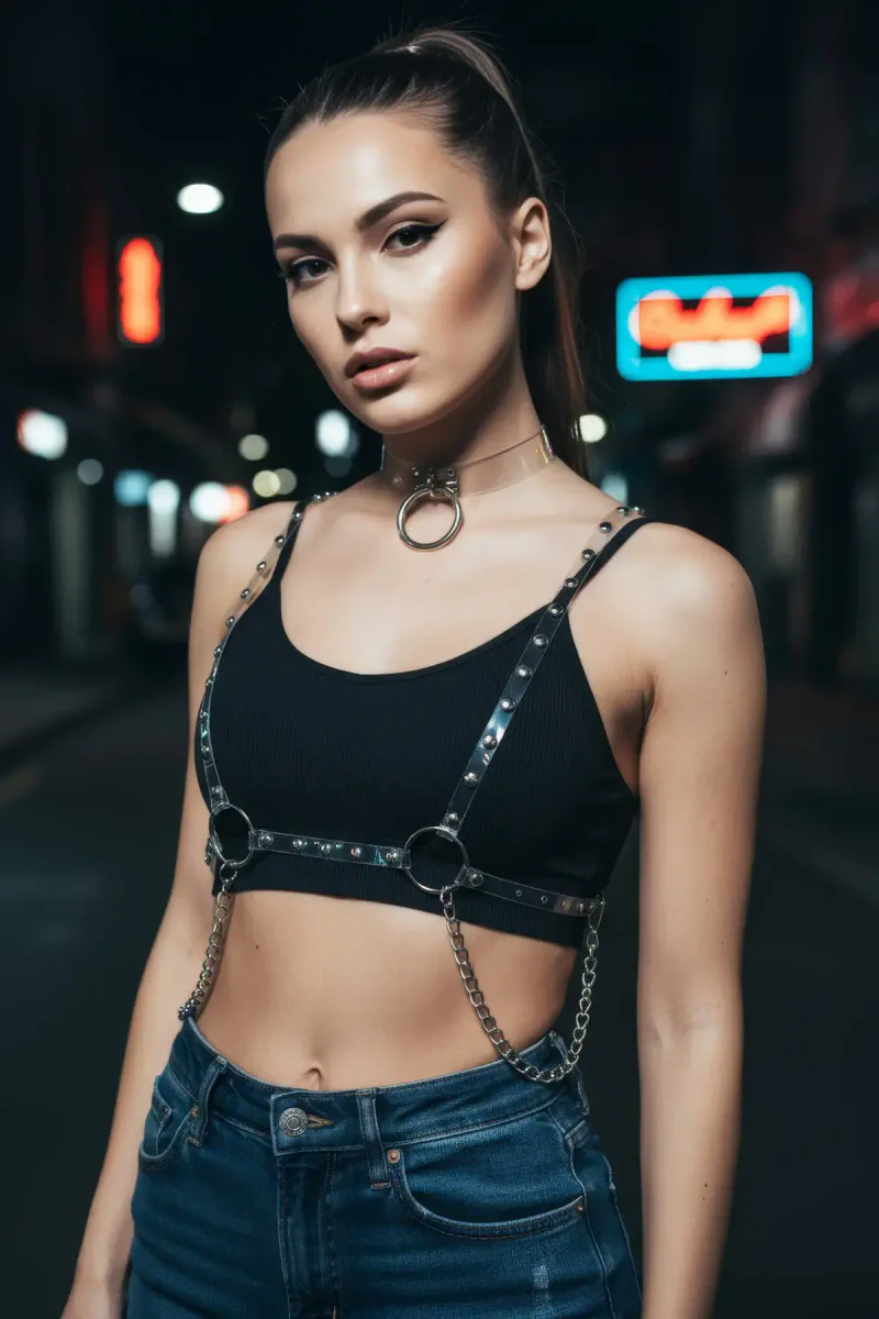 Women's Vinyl Harness Fashion