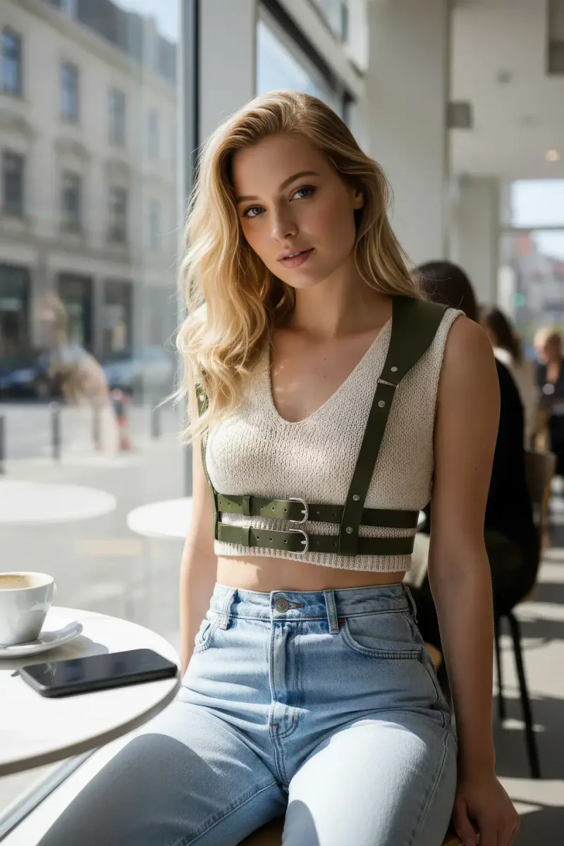 Chest Harness for Women Casual Outfit Styling
