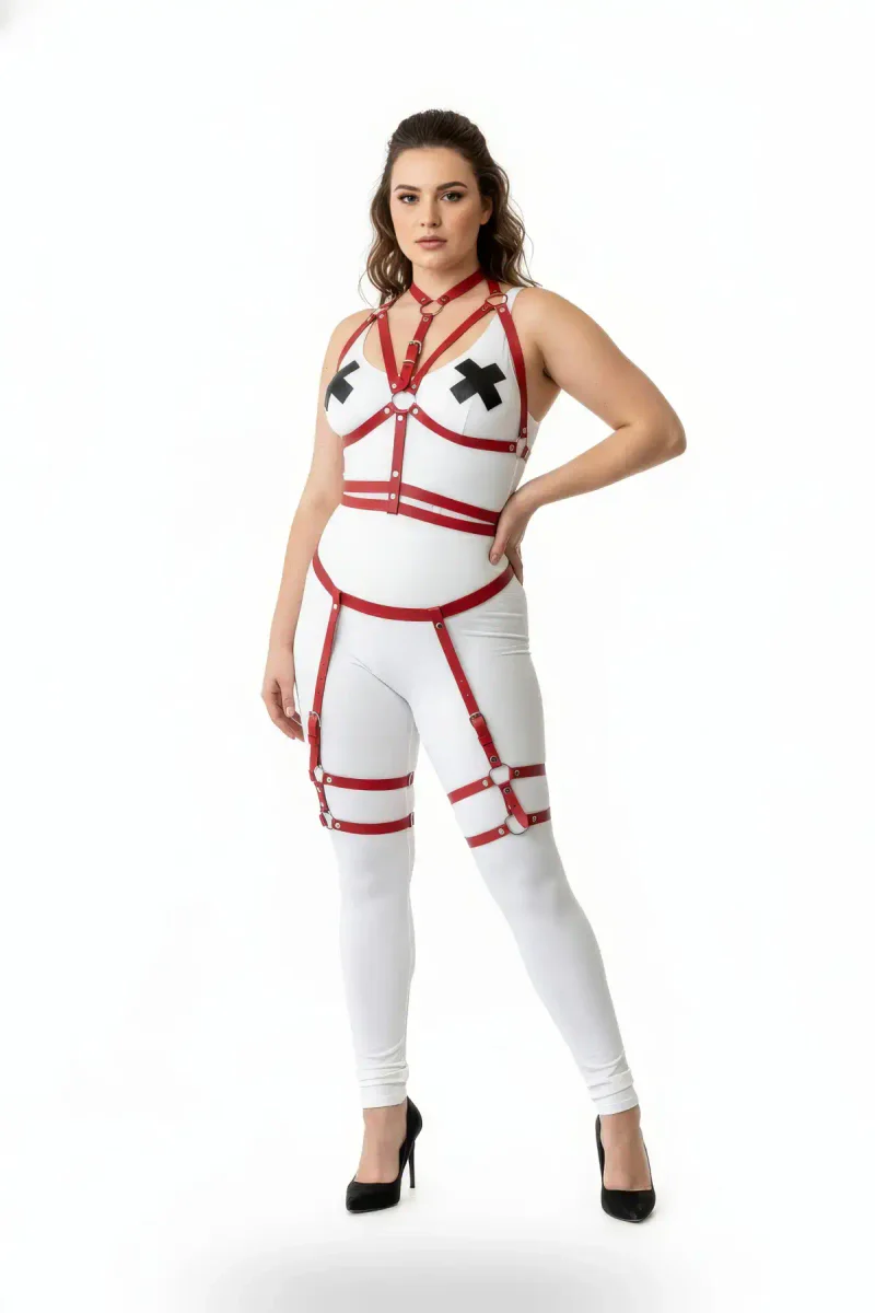 Red Body Harness Front View with