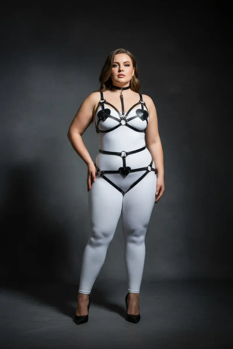 Plus Size Body Harness black
