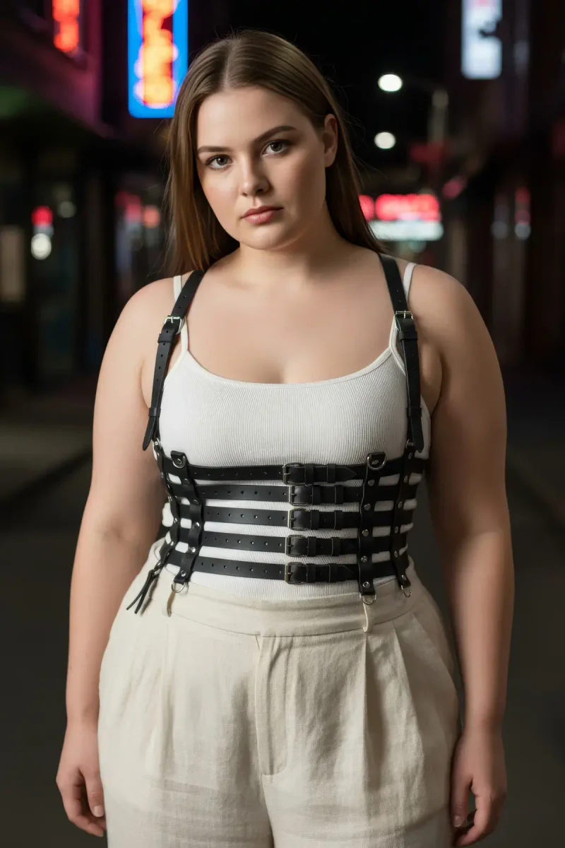 Underbust Waist Harness Black