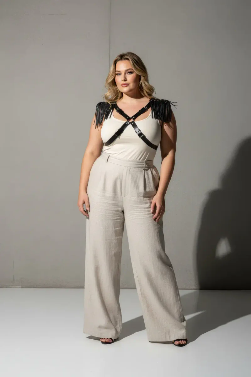 Body Harness with Fringe Detail
