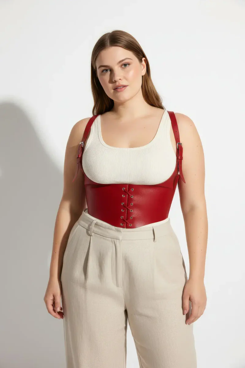 Women's Fashion Harness red under