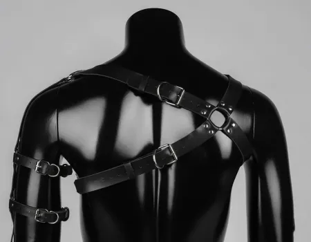 One Shoulder Men's Harness, Men's Chest and Shoulder Harness - APFTM241